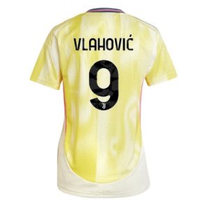 Juventus Dusan Vlahovic #9 New Away Soccer Shirt for Women 2024-25 Short Sleeve