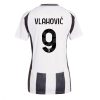 Juventus Dusan Vlahovic #9 New Home Soccer Shirt for Women 2024-25 Short Sleeve