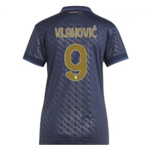 Juventus Dusan Vlahovic #9 New Third Soccer Shirt for Women 2024-25 Short Sleeve