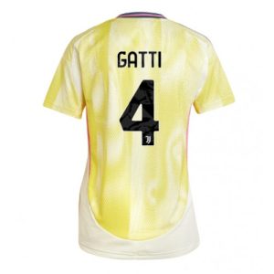 Juventus Federico Gatti #4 New Away Soccer Shirt for Women 2024-25 Short Sleeve