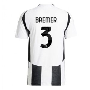 Juventus Gleison Bremer #3 Cheap Home Football Shirt 2024-25 Short Sleeve