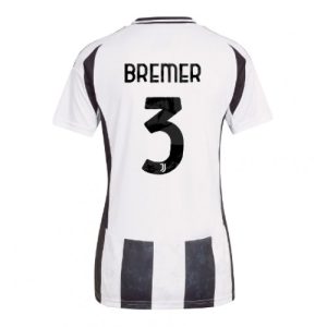 Juventus Gleison Bremer #3 New Home Soccer Shirt for Women 2024-25 Short Sleeve