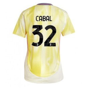 Juventus Juan Cabal #32 New Away Soccer Shirt for Women 2024-25 Short Sleeve