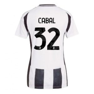 Juventus Juan Cabal #32 New Home Soccer Shirt for Women 2024-25 Short Sleeve