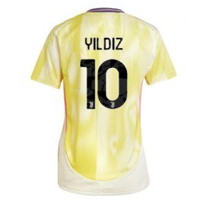 Juventus Kenan Yildiz #10 New Away Soccer Shirt for Women 2024-25 Short Sleeve