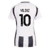 Juventus Kenan Yildiz #10 New Home Soccer Shirt for Women 2024-25 Short Sleeve