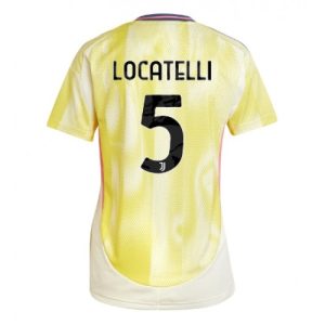 Juventus Manuel Locatelli #5 New Away Soccer Shirt for Women 2024-25 Short Sleeve