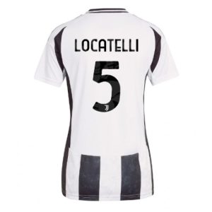 Juventus Manuel Locatelli #5 New Home Soccer Shirt for Women 2024-25 Short Sleeve