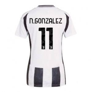 Juventus Nicolas Gonzalez #11 New Home Soccer Shirt for Women 2024-25 Short Sleeve