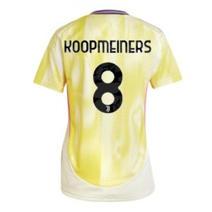Juventus Teun Koopmeiners #8 New Away Soccer Shirt for Women 2024-25 Short Sleeve