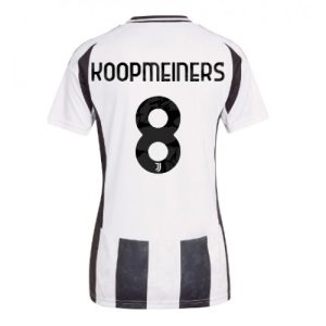Juventus Teun Koopmeiners #8 New Home Soccer Shirt for Women 2024-25 Short Sleeve