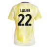 Juventus Timothy Weah #22 New Away Soccer Shirt for Women 2024-25 Short Sleeve