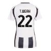 Juventus Timothy Weah #22 New Home Soccer Shirt for Women 2024-25 Short Sleeve