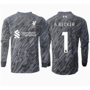 Liverpool Alisson Becker #1 Goalkeeper Cheap Home Stadium Shirt 2024-25 Long Sleeve