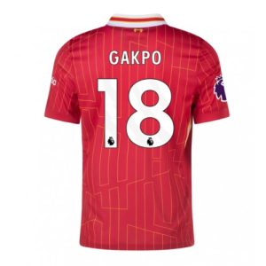 Liverpool Cody Gakpo #18 Cheap Home Stadium Shirt 2024-25 For Sale
