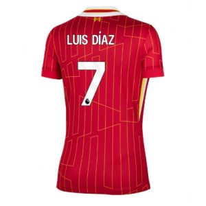 Liverpool Luis Diaz #7 Best Home Soccer Jersey Women 2024-25 Short Sleeve