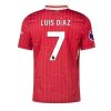 Liverpool Luis Diaz #7 Cheap Home Stadium Shirt 2024-25 For Sale