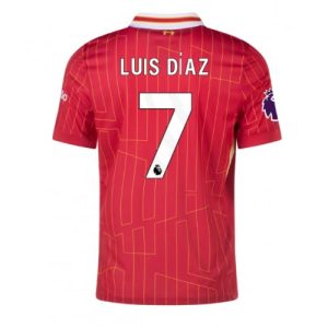 Liverpool Luis Diaz #7 Cheap Home Stadium Shirt 2024-25 For Sale