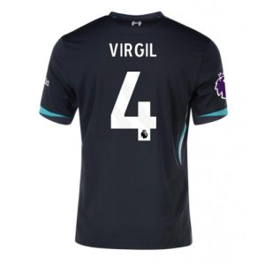 Liverpool Virgil van Dijk #4 Cheap Away Stadium Shirt 2024-25 For Sale