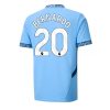 Manchester City Bernardo Silva #20 Cheap Home Soccer Jersey 2024-25 Short Sleeve