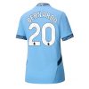 Manchester City Bernardo Silva #20 Home Football Club Jersey Women 2024-25