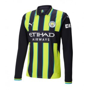 Manchester City Cheap Away Soccer Jersey 2024-25 Long Sleeve