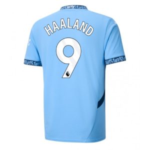 Manchester City Erling Haaland #9 Cheap Home Soccer Jersey 2024-25 Short Sleeve