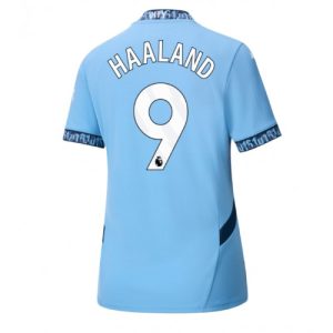 Manchester City Erling Haaland #9 Home Football Club Jersey Women 2024-25