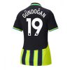 Manchester City Ilkay Gundogan #19 Away Football Club Jersey Women 2024-25