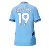 Manchester City Ilkay Gundogan #19 Home Football Club Jersey Women 2024-25