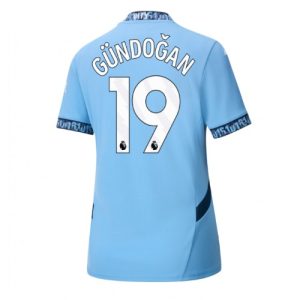 Manchester City Ilkay Gundogan #19 Home Football Club Jersey Women 2024-25