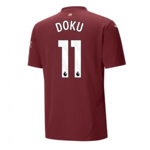 Manchester City Jeremy Doku #11 Cheap Third Soccer Jersey 2024-25 Short Sleeve