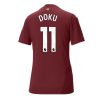 Manchester City Jeremy Doku #11 Third Football Club Jersey Women 2024-25