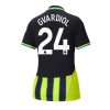 Manchester City Josko Gvardiol #24 Away Football Club Jersey Women 2024-25