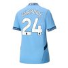 Manchester City Josko Gvardiol #24 Home Football Club Jersey Women 2024-25