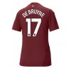Manchester City Kevin De Bruyne #17 Third Football Club Jersey Women 2024-25