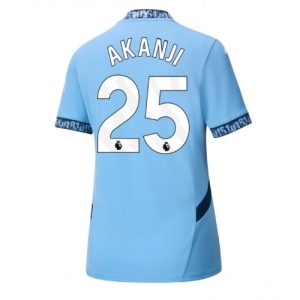 Manchester City Manuel Akanji #25 Home Football Club Jersey Women 2024-25