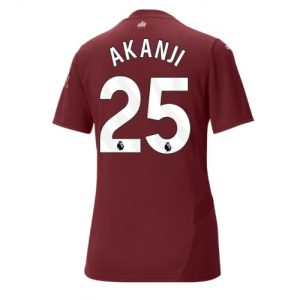 Manchester City Manuel Akanji #25 Third Football Club Jersey Women 2024-25