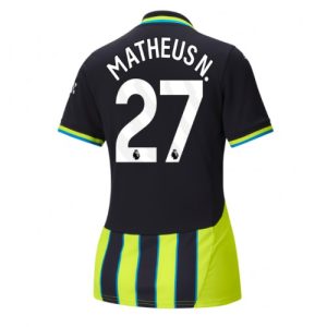 Manchester City Matheus Nunes #27 Away Football Club Jersey Women 2024-25