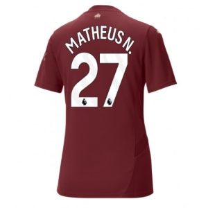 Manchester City Matheus Nunes #27 Third Football Club Jersey Women 2024-25
