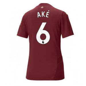 Manchester City Nathan Ake #6 Third Football Club Jersey Women 2024-25