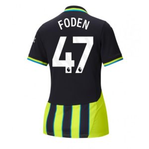 Manchester City Phil Foden #47 Away Football Club Jersey Women 2024-25
