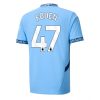 Manchester City Phil Foden #47 Cheap Home Soccer Jersey 2024-25 Short Sleeve