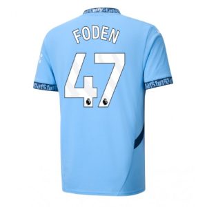 Manchester City Phil Foden #47 Cheap Home Soccer Jersey 2024-25 Short Sleeve