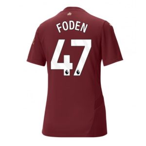Manchester City Phil Foden #47 Third Football Club Jersey Women 2024-25
