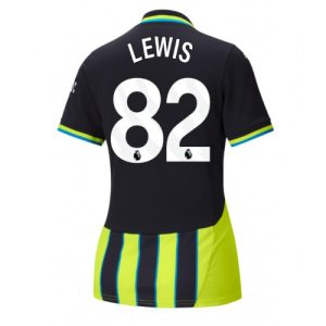 Manchester City Rico Lewis #82 Away Football Club Jersey Women 2024-25