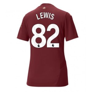 Manchester City Rico Lewis #82 Third Football Club Jersey Women 2024-25