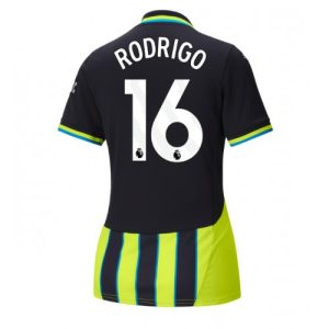 Manchester City Rodri Hernandez #16 Away Football Club Jersey Women 2024-25