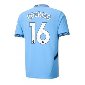 Manchester City Rodri Hernandez #16 Cheap Home Soccer Jersey 2024-25 Short Sleeve