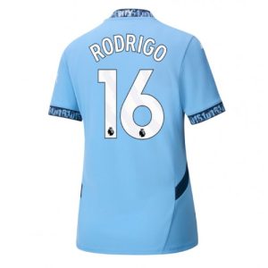 Manchester City Rodri Hernandez #16 Home Football Club Jersey Women 2024-25